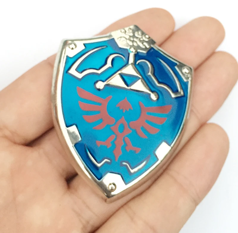 

The Legend of Zelda ocarina of time Twilight Princess logo Alloy Badge pins Cosplay Collection Gift