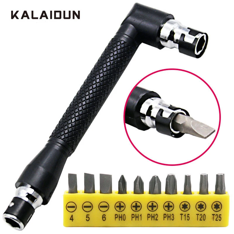 KALAIDUN 11 in 1 Socket Wrench Mini Double Head L rod Precision Screwdriver Set With Hex Cross Flat Y Star Triangle Hand Tool1