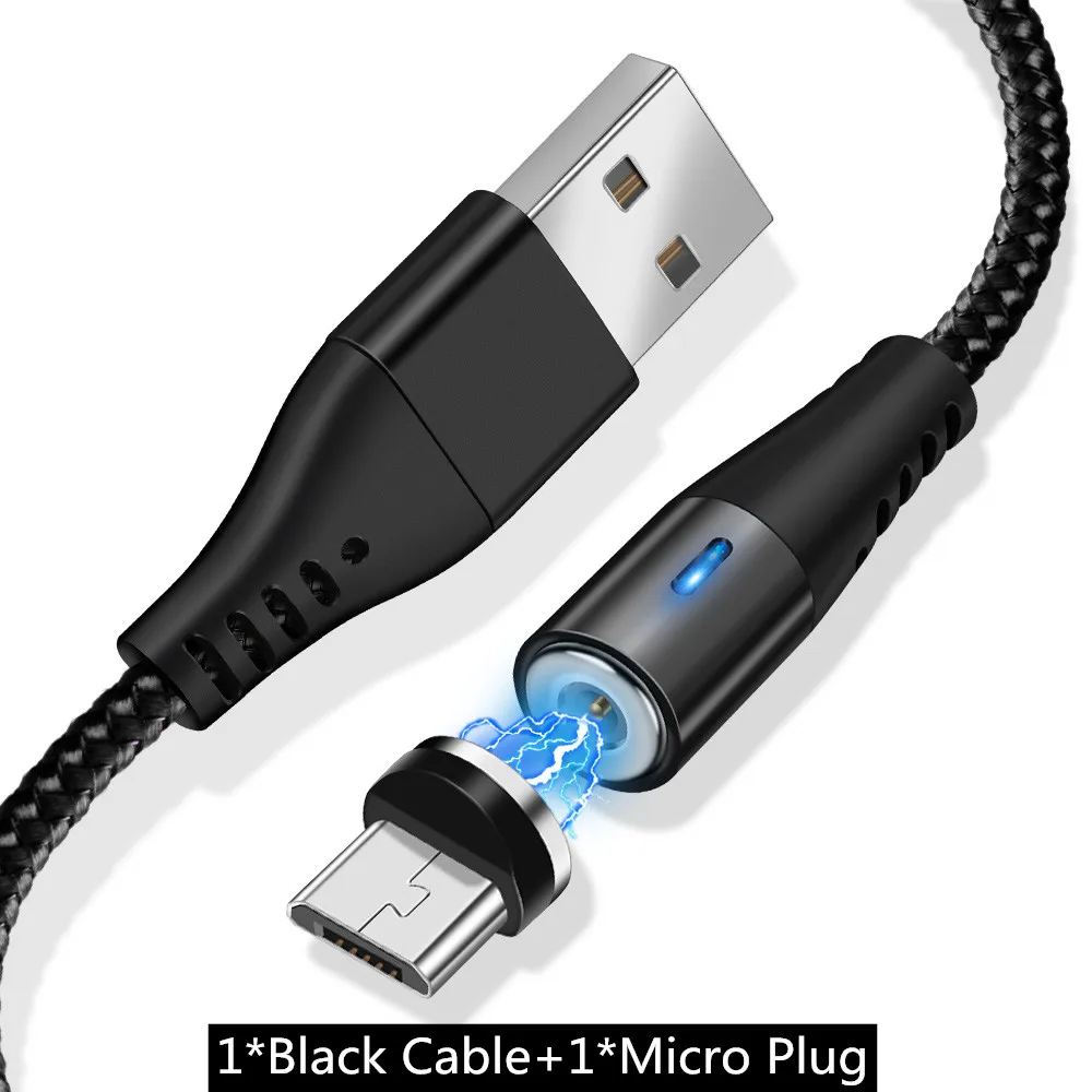 Магнитный Micro USB кабель ROMICHW для быстрой зарядки для samsung Xiaomi huawei, зарядный кабель для передачи данных Microusb Android, Магнитный зарядный шнур