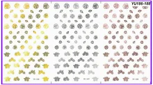 

3 PACK/ LOT WATER DECAL NAIL ART NAIL STICKER FLOWER VINE GRASS ROSE YU186-188
