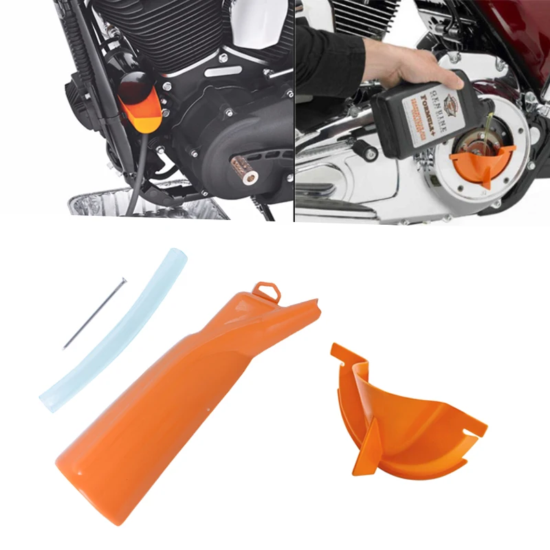

Crankcase Fill Funnel+ Primary Case Oil Fill For Harley Dyna '99-'17 Touring and Trike models '99-'15