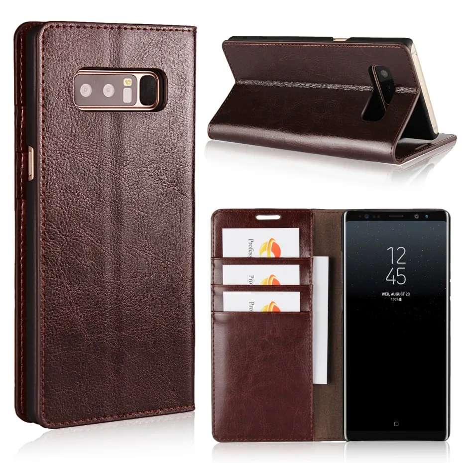 Buy Luxury Leather Flip Case For Samsung Galaxy Note8 Case Samsung Note 8 Case