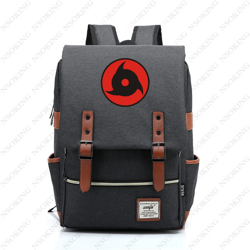 Рюкзак Наруто модный винтажный рюкзак для путешествий для мужчин и женщин персонализированный аниме студенческий уличный холщовый рюкзак унисекс - Цвет: 012