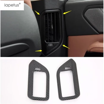 

Lapetus Accessories Fit For BMW X5 G05 2019 2020 ABS Rear Pillar B Air Conditioning AC Vent Outlet Frame Cover Trim Carbon Fiber