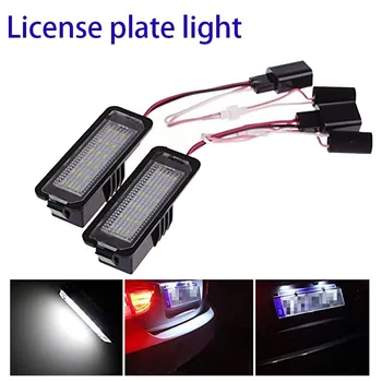 

2x Light Auto MK5 GTI MK6 MK7 Golf 5 Glof 6 Golf 7 xenon white Led number license plate light Canbus Error Free car-style