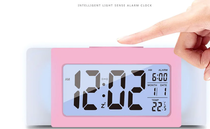 

Smart Alarm Clock LCD Digital Display Alarm Clock Calendar Luminous Snooze Table Clock Student Clock Drop Shipping