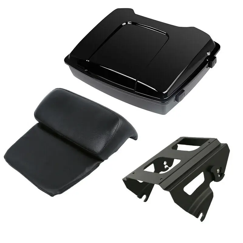 Motorcycle 5.5\ Razor Pack Trunk Backrest Solo Mounting Rack For Harley Touring Road Street Electra Glide FLHT FLHR FLTRX 09-13 Motorcycle 5.5\ Razor Pack Trunk Backrest Solo Mounting Rack For Harley Touring Road Street Electra Glide FLHT FLHR FLTRX 09-13
