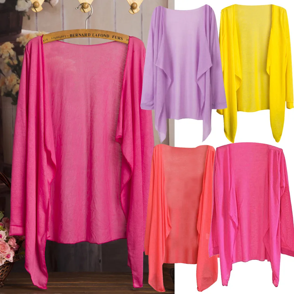 

New Fashion Summer Women Long Thin Cardigan Modal Sun Protection Clothing Tops With High Quality Hot Sale For Women Top#30