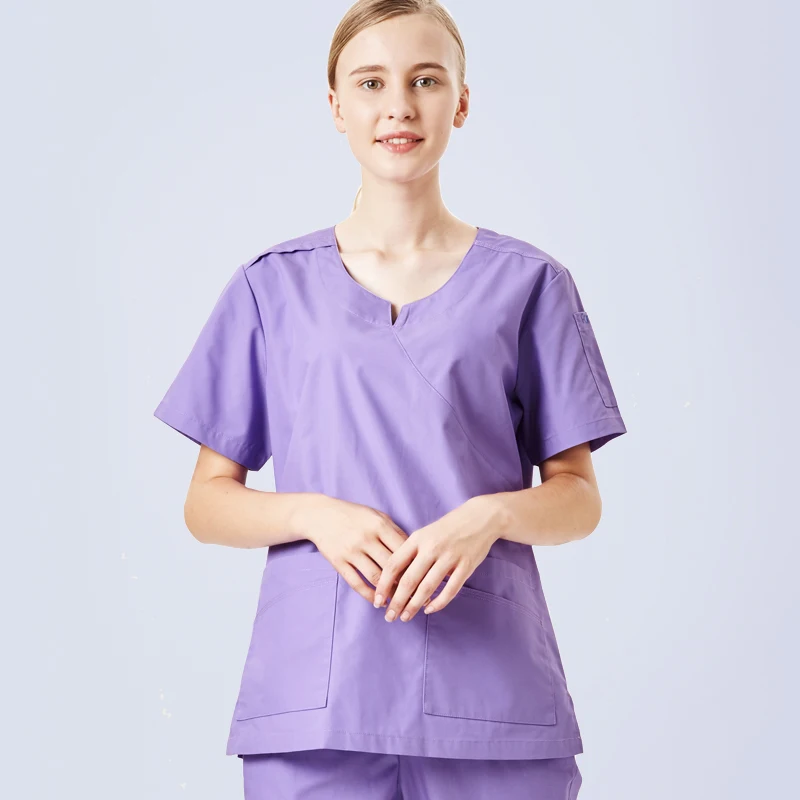 Lavender Pharmacy Scrub Uniforms Nursing Scrubs for Women Hospital