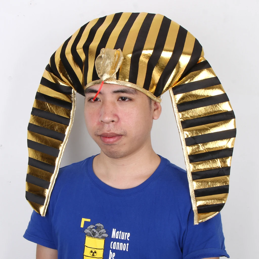Novità Dorato Nero Egitto Faraone Egiziano Re Cappello Vintage Copricapo  Fancy Dress Copricapi Puntelli Foto| | - AliExpress
