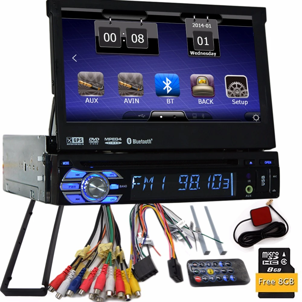 Gps Dvd Speler Stereo Bluetooth Usb Sd 