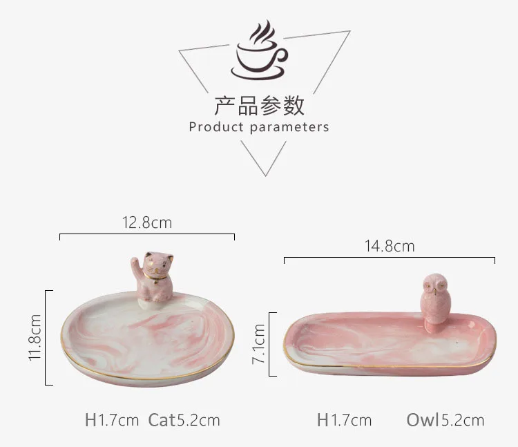 Маленькая 3D кошка мраморная керамическая тарелка блюдо закуска десерт фруктовые ювелирные изделия Блюдо креативный животный декоративный поднос посуда