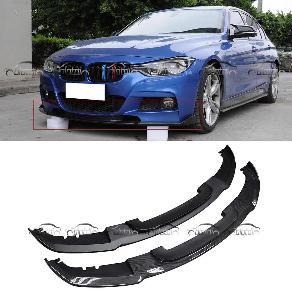 Для H style карбоновое волокно/ABS передний бампер спойлер для BMW F30 M-Tech M Спортивная посылка
