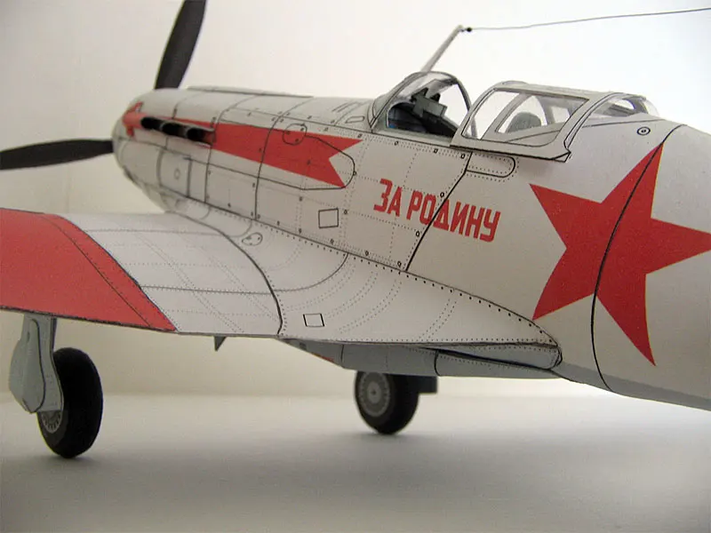 DIY Бумажная модель 1:32 MiG-3 советская WW II Ночной истребитель зима 1942 3D DIY бумажная игрушка для рукоделия