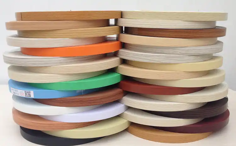 22mm Melamine Pre Glued Iron on Edging Tape//Edge Banding Strip Blue Silver