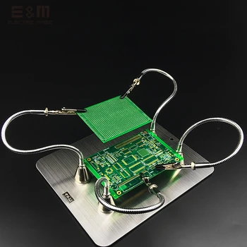 

Movable Universal Arm With Magnet PCB Fixed Clip Hook Circuit Board Clamp DIY Electric Iron Bracket Welding Table Soldering Tool