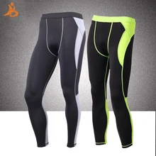 YD высокой эластичности, для бега Штаны Для мужчин плотно облегающие спортивной тренажерный зал Спортивные Леггинсы Для мужчин, спортивные штаны