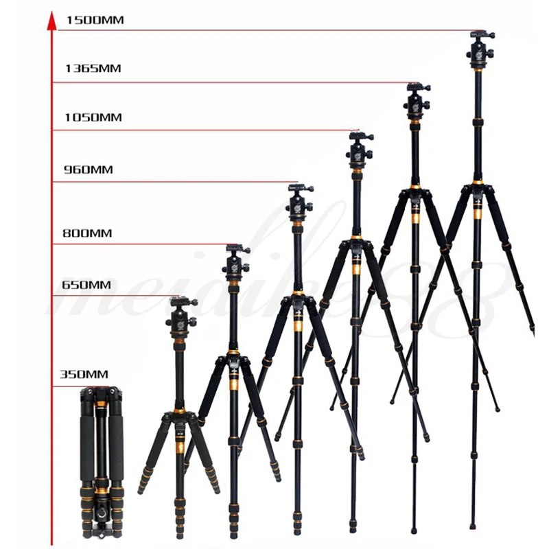 Q777 Professional Aluminum Magnesium Alloy Portable Tripod For Digital SLR Camera (8)