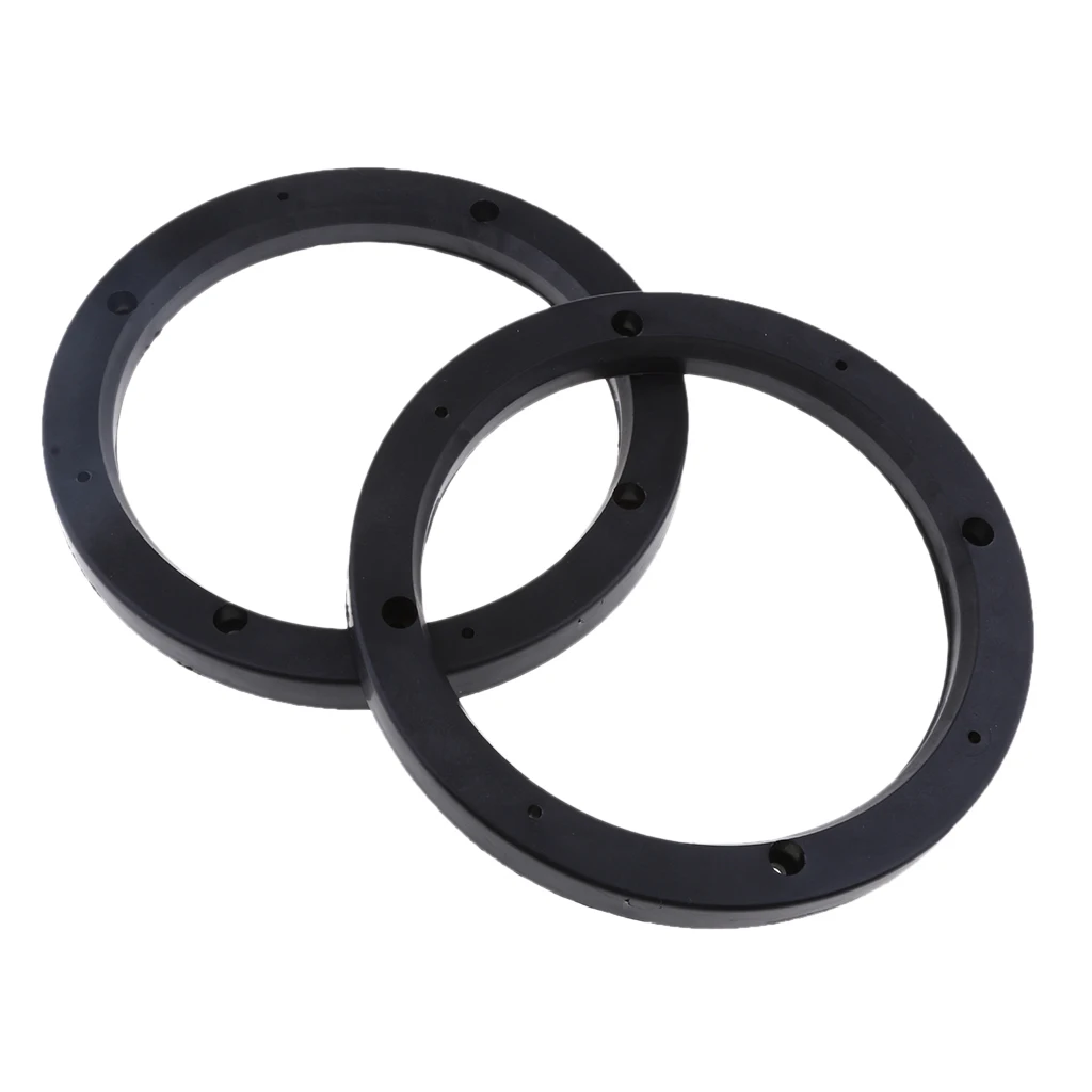 

2pcs Universal Black 6.5inch Car Stereo Audio Speaker Mounting Spacer Rings Adaptor