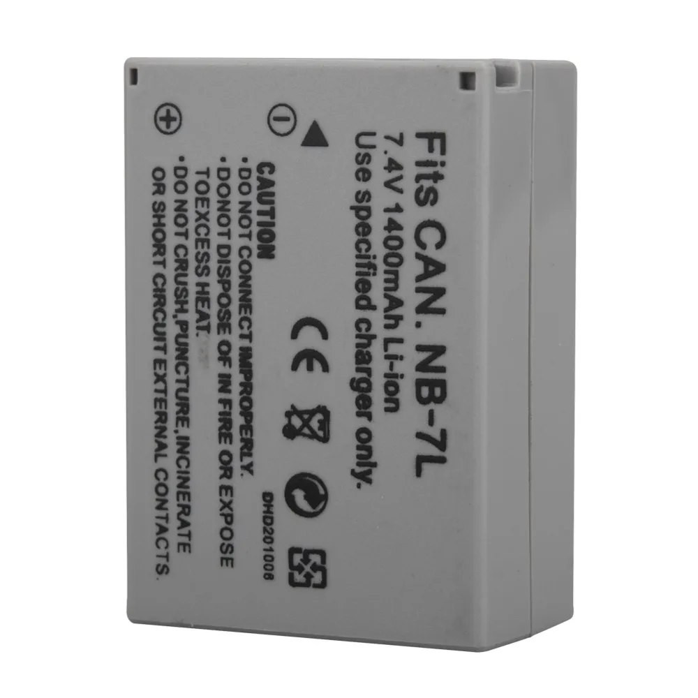 Аккумулятор для камеры 2 шт. 1400 мА/ч NB7L NB 7L USB зарядное устройство Canon PowerShot G10 G11 G12