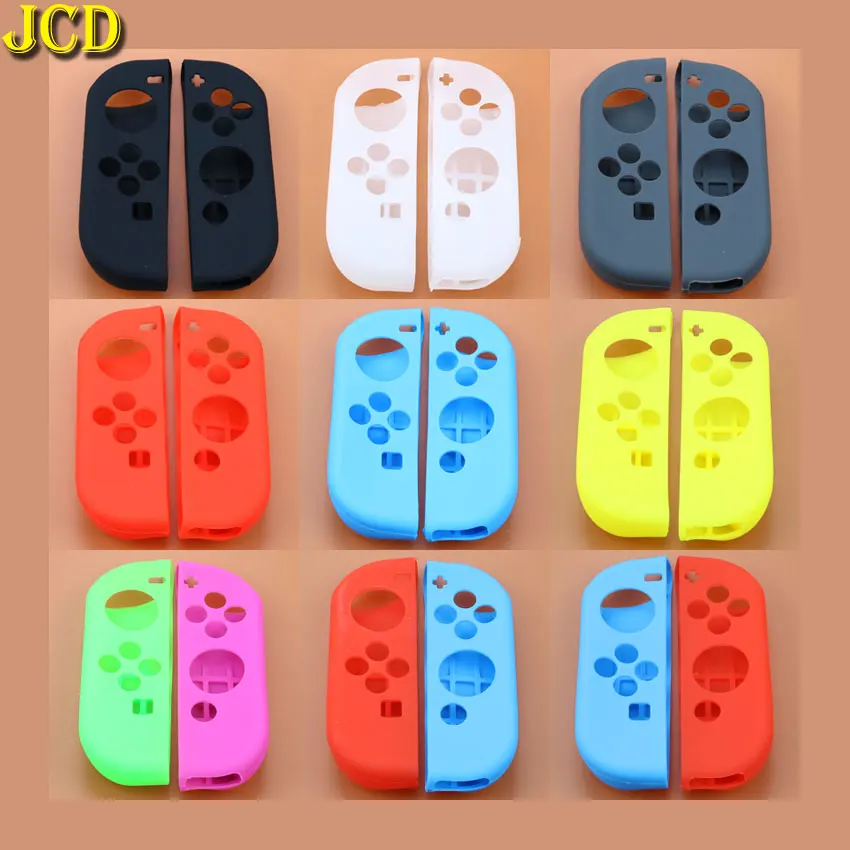 

JCD 1pcs Game Accessories Soft Silicone Case Cover Skin Left Right for Nintend Switch NS Joy-Con Console Controller