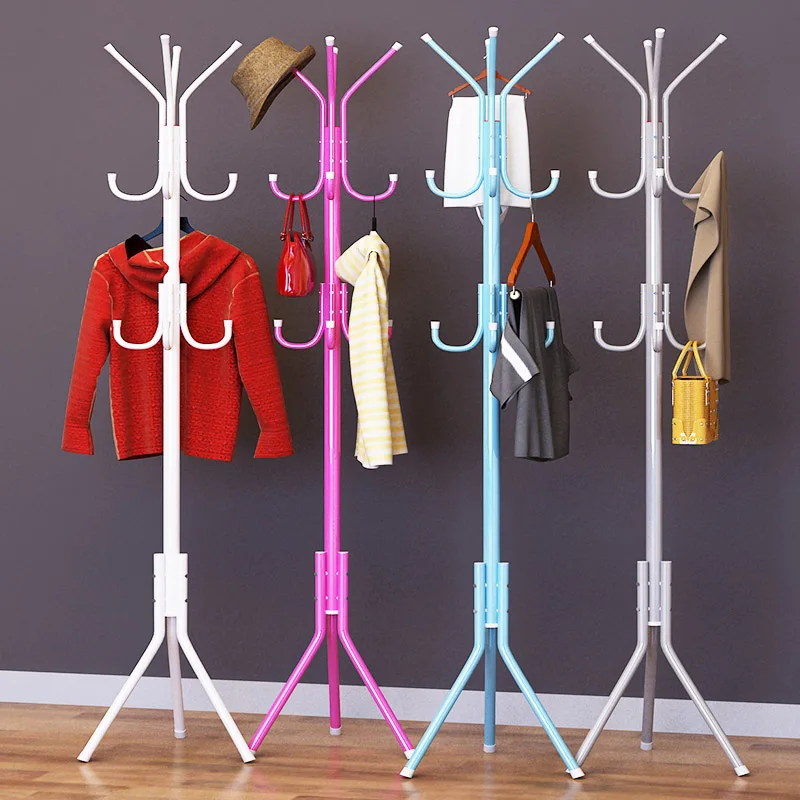 Fashion creative Coat Rack Stainless steel Simple Assembly Storage Rack
