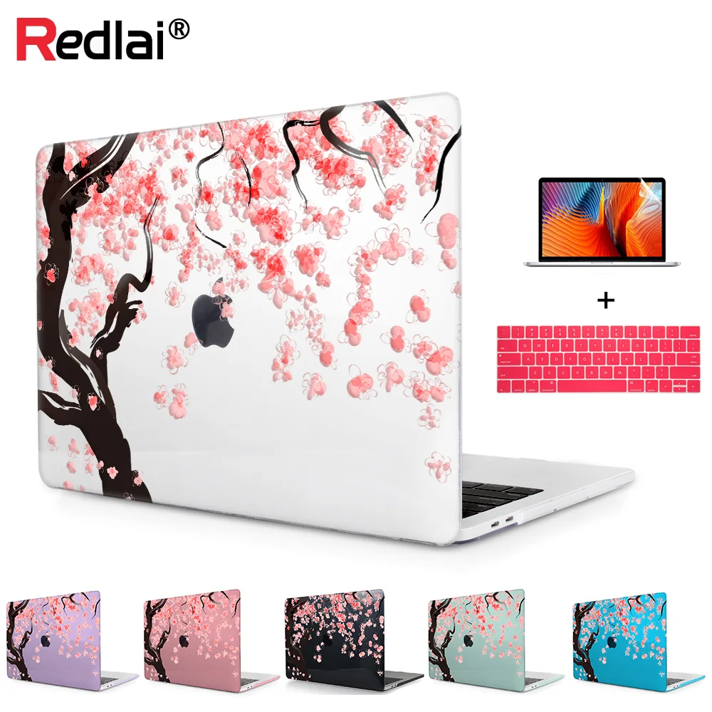 Чехол для ноутбука Redlai нового Macbook Pro 13 15 с сенсорной панелью 2018 и 2017 A1706 A1707 A1989 A1990