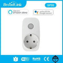 Broadlink SP3S ЕС/Управление умная беспроводная WiFi розетка разъем питания 16А 3500 Вт с счетчиком энергии IOS Android пульт дистанционного управления