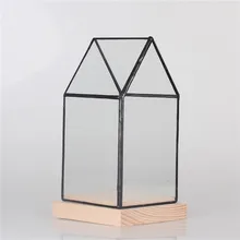 Desktop Geometric Glass Bowl Shape Plants Terrarium Bonsai Flower Pot Vase Garden Succulents Planter Decorative Flowerpot Indoor