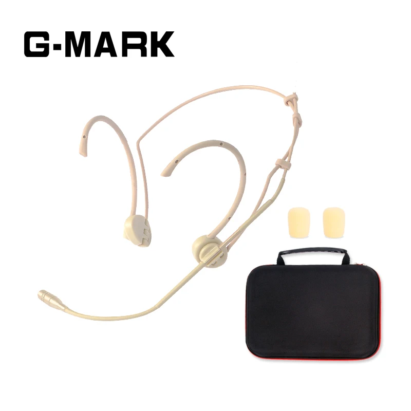 

G-MARK Professional Headset microphone For Wireless System transmitter headband microphone with 1 box sound Sensitive and clear