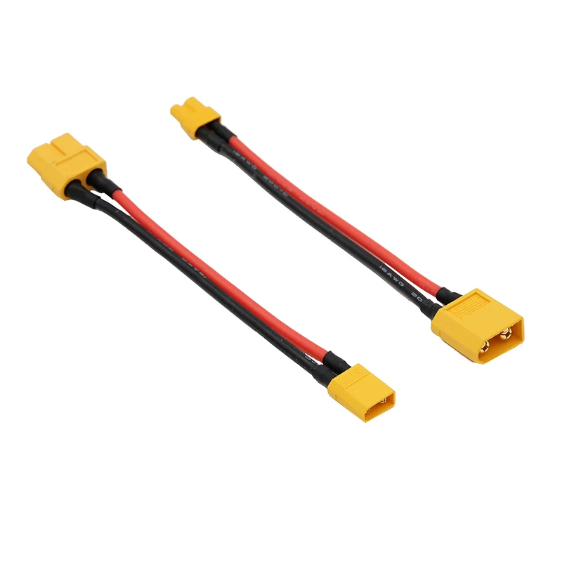 1Pcs XT60 Female / Male Convert to XT30 Male / Female Connector Plug with 16AWG connection cables For RC Model Multicopter 2