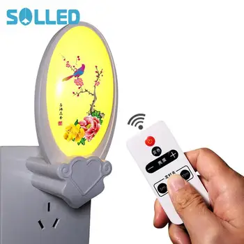 

SOLLED LED Night Light Adjustable Brightness Timing Intelligent Remote Control Lamp