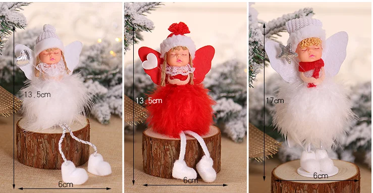 Милый Ангел Рождественская елка орнамент кулон каваи Девочка Кукла Новогодняя Рождественская подвесные рождественские украшения для дома подарок для детей