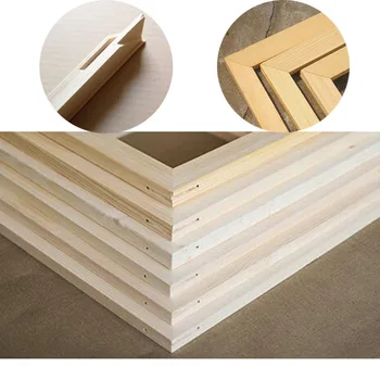 

Drop Shipping Wood frame for canvas oil painting Factory Price Wood frame for canvas oil painting nature wood DIY frame picture