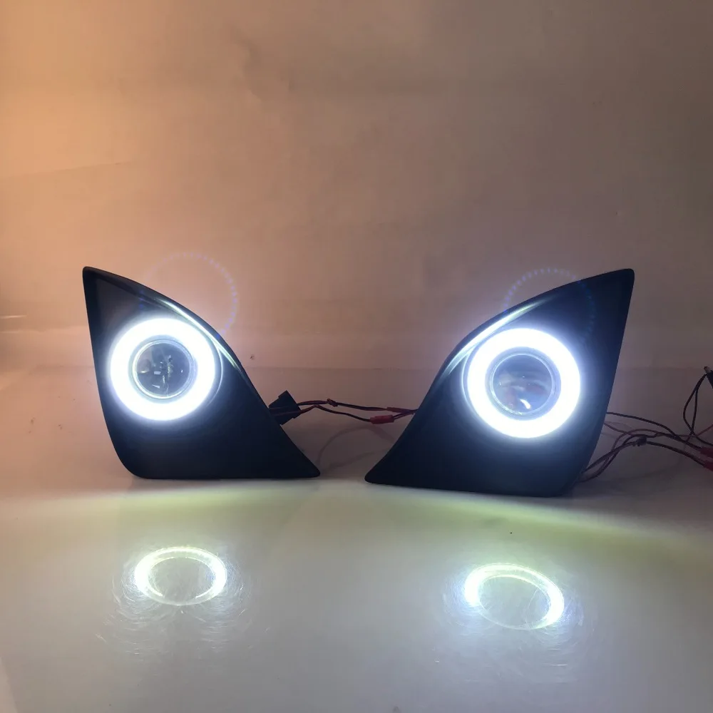 RQXR противотуманная фара вождение свет в сборе для Lexus IS250 cob angel eye светодиодные дневные ходовые огни сигнал поворота