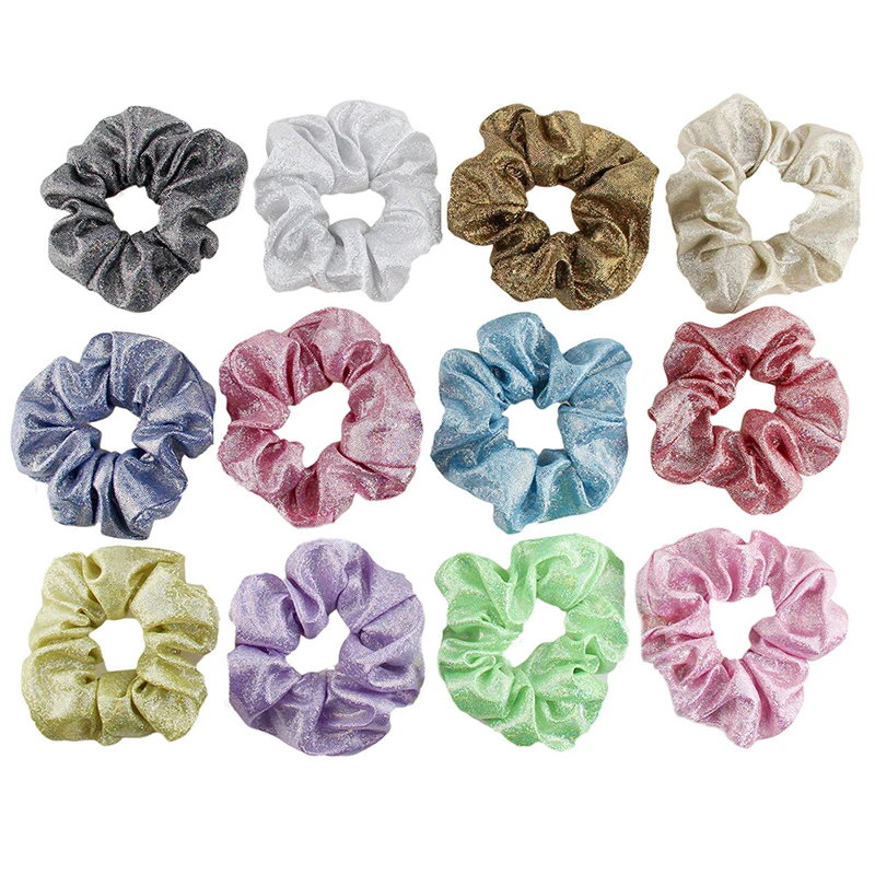 

Sale Glitter Scrunchies Hair rope Girls Headband Hair Accessories Elastic Hair Bands Women Rubber Ponytail Holder