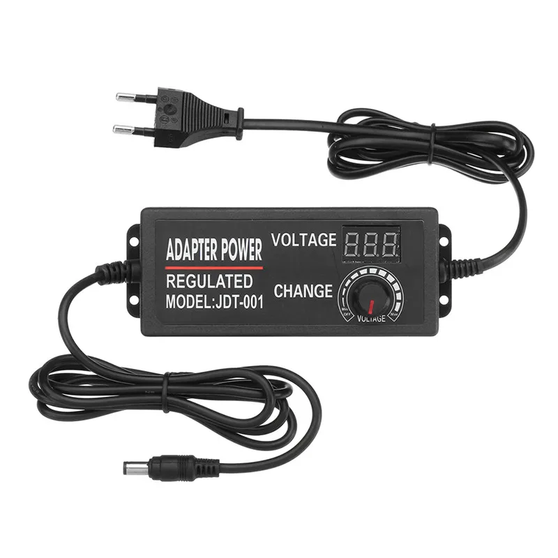 

Excellway Adjustable 9-24V 3A 72W AC/DC Adapter Switching Power Supply Adjustable Power Adapter Display EU Plug