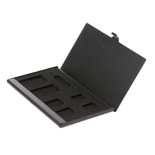 ANENG однослойный алюминиевый сплав 1 булавка для карт+ 6 SIM держатель для карт защитный чехол для хранения черный