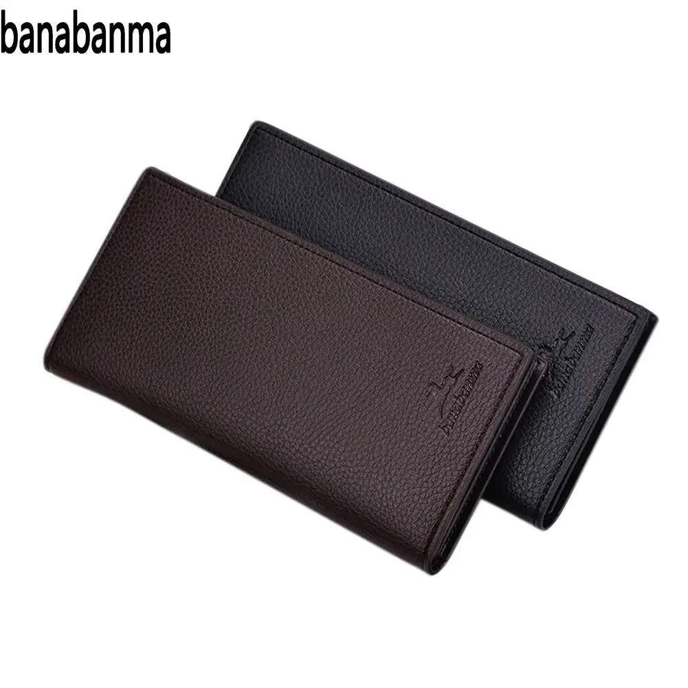 banabanma Men's Wallets Vintage Look Long Wallet PU Leather Wallet Men Male Purse Card Case Cash Holder carteira feminina ZK10 banabanma Men's Wallets Vintage Look Long Wallet PU Leather Wallet Men Male Purse Card Case Cash Holder carteira feminina ZK10