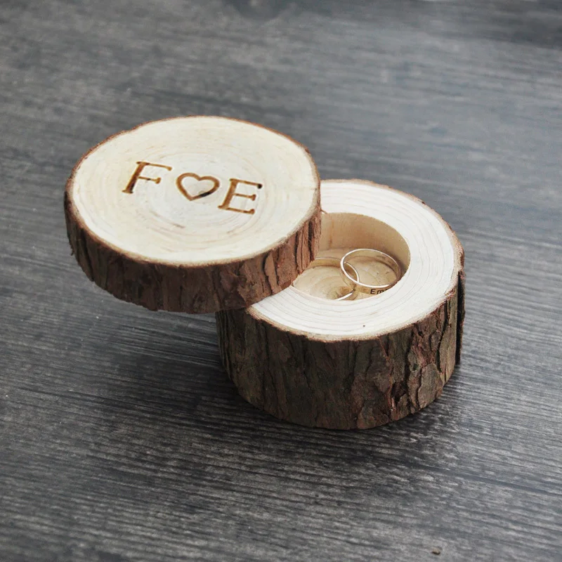 Custom Ring Box wedding/valentines wooden ring box Wood Anniversary