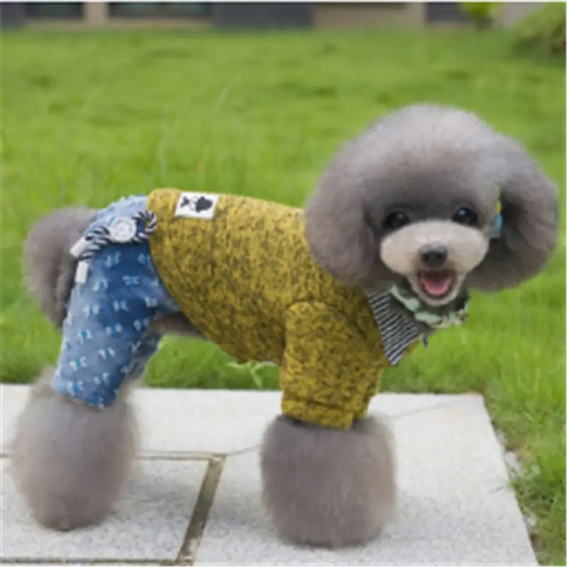 

Warm Dog Clothes Puppy Outfit Pet Cat Jacket Coat Soft Sweater Clothing For Small Dogs Chihuahua