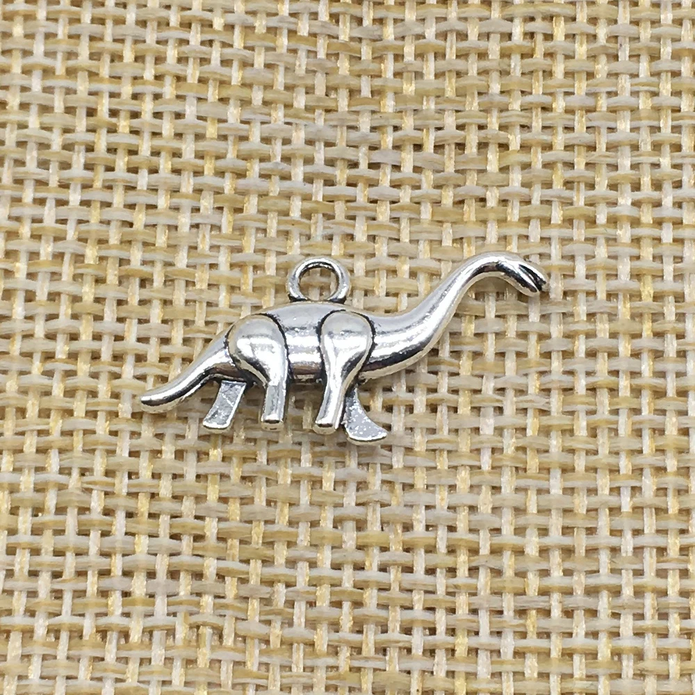 

30Pcs Dinosaur Charms Antique Silver Color DIY Jewelry Making Handmade Crafts