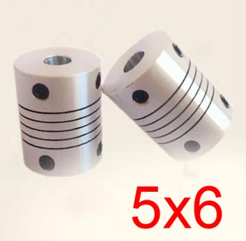 

30pcs/lot 5x6 CNC Motor Jaw Shaft Coupler screw encoder 5mm to 6mm 5 to 6 Flexible Coupling 19mm OD 25mm length