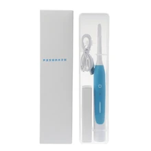Звуковая электрическая зубная щетка USB очистка полости рта нано мягкие инструменты для отбеливания волос белый с 3 головками