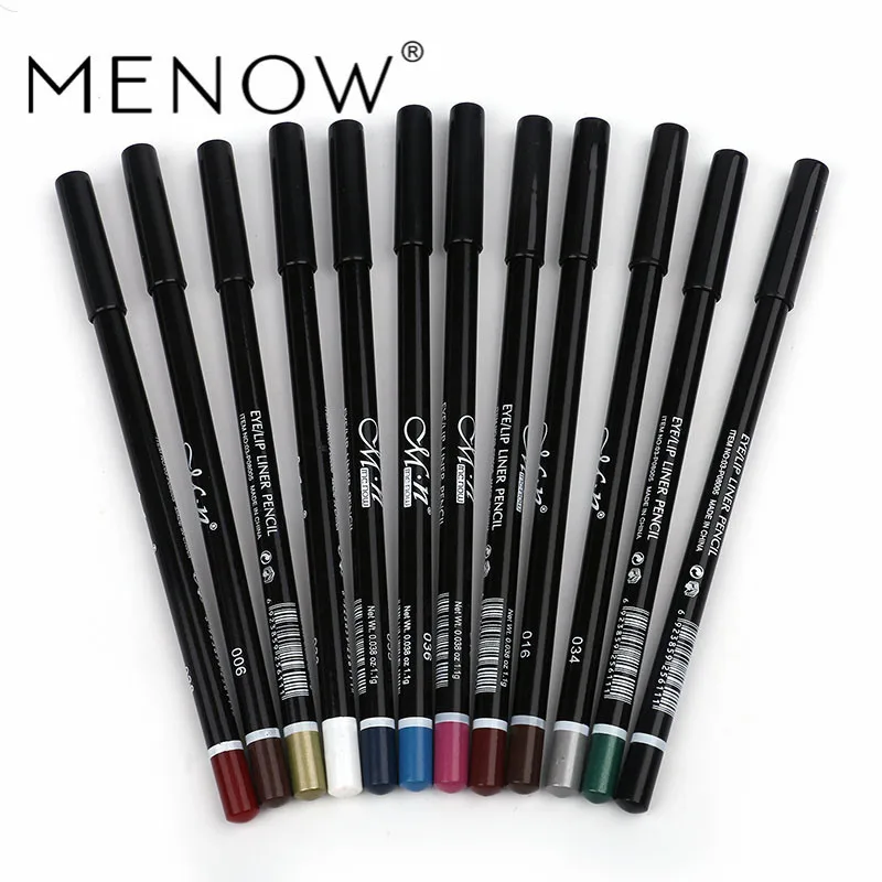

MENOW 12pcs/lot Eye Make Up Eyeliner Pencil Waterproof Eyebrow Beauty Pen Eye Liner Lip Sticks Cosmetics Eyes Makeup P08005 $