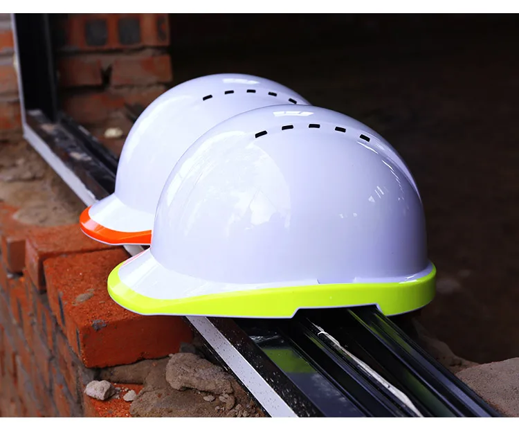 Safety Helmet Fluorescent Hard Hat Construction Protective Helmets Work Cap Breathable Labor Engineering Power Rescue Helmet (9)