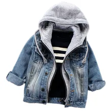 Infant Boys Coat 2017 Spring Autumn Baby Boys Jackets For Boys Jeans Jacket Kids Denim Hooded Outerwear Coat Children Clothes fashion children boys denim jackets coat baby boys tracksuits clothing casual turn down jeans coat autumn outwear top for boys