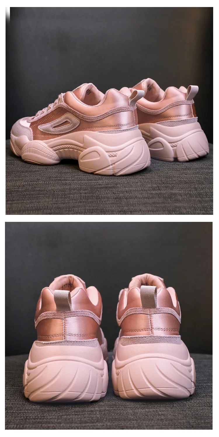 NAUSK/женская повседневная обувь; кожаные кроссовки на платформе для влюбленных; Harajuku; обувь на толстой плоской подошве; теннисная обувь на танкетке; белая Баскетбольная обувь для прогулок