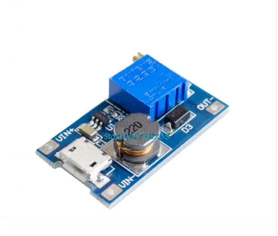 With Usb 10 шт./лот MT3608 2A Max DC-DC Повышающий Модуль питания усилитель модуль питания для - Цвет: With Usb
