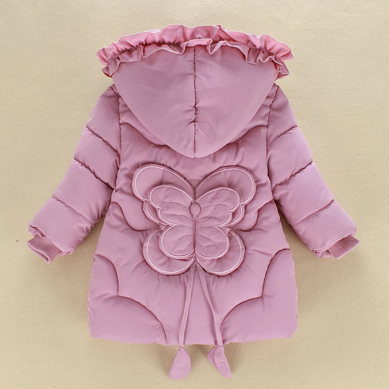 

Toddler Girls Winter Coats Kids Down Jackets 2018 Teenager Hooded Cotton Padded Thicken Baby Snowsuit Winterjas Meisjes Costume